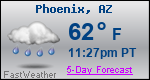Weather Forecast for Phoenix, AZ