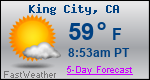 Weather Forecast for King City, CA