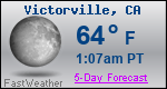 Weather Forecast for Victorville, CA