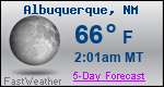 Weather Forecast for Albuquerque, NM