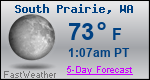 Weather Forecast for South Prairie, WA