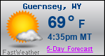 Weather Forecast for Guernsey, WY