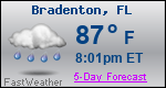 Weather Forecast for Bradenton, FL