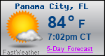Weather Forecast for Panama City, FL