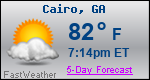 Weather Forecast for Cairo, GA