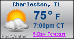 Weather Forecast for Charleston, IL