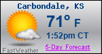 Weather Forecast for Carbondale, KS
