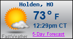 Weather Forecast for Holden, MO