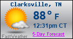 Weather Forecast for Clarksville, TN