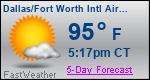 Weather Forecast for Dallas/Fort Worth International Airport, TX