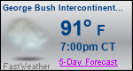 Weather Forecast for George Bush Intercontinental/Houston Airport, TX