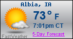 Weather Forecast for Albia, IA