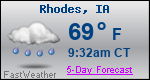 Weather Forecast for Rhodes, IA
