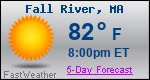 Weather Forecast for Fall River, MA