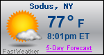 Weather Forecast for Sodus, NY