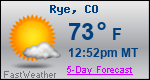 Weather Forecast for Rye, CO