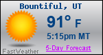 Weather Forecast for Bountiful, UT