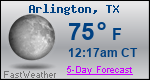 Weather Forecast for Arlington, TX