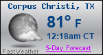 Weather Forecast for Corpus Christi, TX