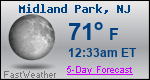 Weather Forecast for Midland Park, NJ