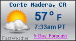 Weather Forecast for Corte Madera, CA