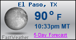 Weather Forecast for El Paso, TX