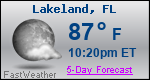 Weather Forecast for Lakeland, FL