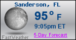 Weather Forecast for Sanderson, FL
