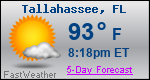 Weather Forecast for Tallahassee, FL