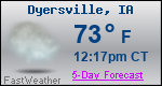 Weather Forecast for Dyersville, IA