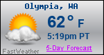 Weather Forecast for Olympia, WA
