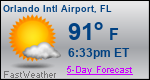 Weather Forecast for Orlando International Airport, FL