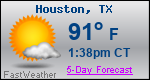 Weather Forecast for Houston, TX