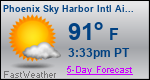 Weather Forecast for Phoenix Sky Harbor International Airport, AZ