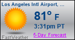 Weather Forecast for Los Angeles International Airport, CA