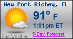 Weather Forecast for New Port Richey, FL