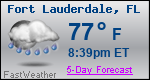 Weather Forecast for Fort Lauderdale, FL
