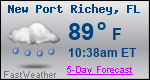 Weather Forecast for New Port Richey, FL