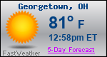 Weather Forecast for Georgetown, OH