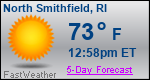 Weather Forecast for North Smithfield, RI