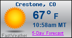 Weather Forecast for Crestone, CO