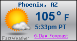 Weather Forecast for Phoenix, AZ