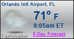 Weather Forecast for Orlando International Airport, FL
