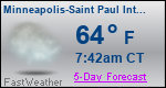 Weather Forecast for Minneapolis-Saint Paul International Airport, MN