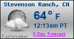 Weather Forecast for Stevenson Ranch, CA