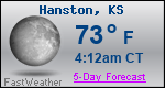 Weather Forecast for Hanston, KS