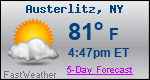 Weather Forecast for Austerlitz, NY