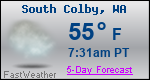 Weather Forecast for South Colby, WA