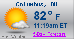 Weather Forecast for Columbus, OH