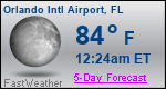 Weather Forecast for Orlando International Airport, FL